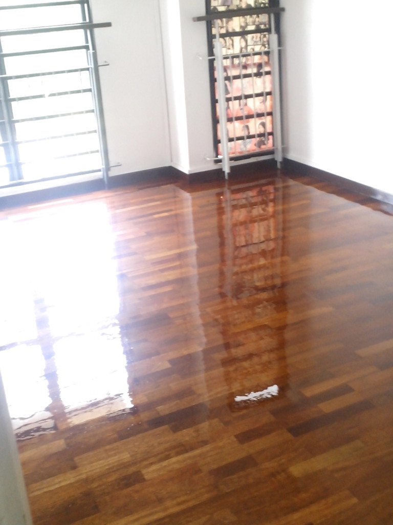 2 x 10 wooden floor polish